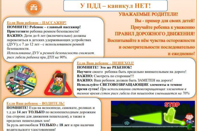 У ПДД каникул нет! У ПДД каникул нет!.